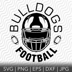 Bulldogs Football, Helmet, SVG, PNG, EPS, dxf, jpg files for Cricut or Silhouette