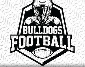 Bulldogs Football, Sports Team, SVG, PNG, EPS, dxf, jpg files for Cricut or Silhouette
