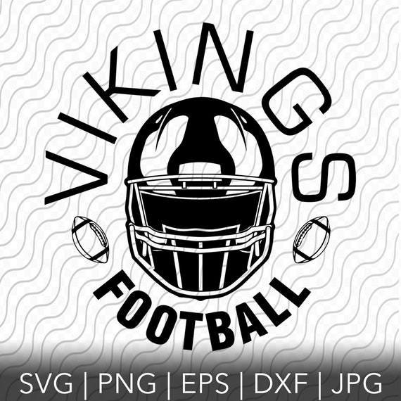 Vikings Football Helmet SVG PNG EPS Dxf Jpg Files for Etsy