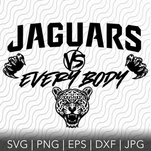 Jaguars Vs Everybody, svg, png, eps, dxf, jpg Dateien für Cricut oder Silhouette