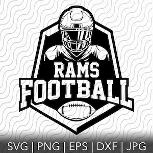 Rams Football, Sports Team, SVG, PNG, EPS, dxf, jpg files for Cricut or Silhouette