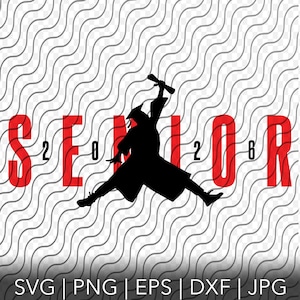 Jumpman Senior, Air Senior 2026, Air Graduate 2026, Cut File, SVG, PNG, DXF, Eps, Jpg Files for Cricut or Silhouette