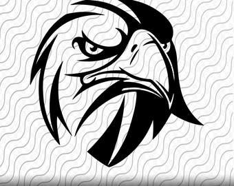 Eagle Mascotte SVG, Bald Eagle SVG, Eagle School Mascot, Cutting Template, svg, png, eps, dxf, jpg bestanden voor Cricut of Silhouette