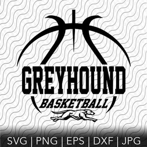 Greyhounds Basket, Lady Greyhounds Basket, mascotte, file tagliati per Cricut o Silhouette