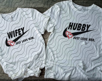 Wifey Hubby, Couples Matching Shirts SVG, Husband and Wife svg, Couples Shirt svg