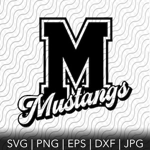 Mustangs Svg, Mustangs Team Pride, School Mascot, Mascot Shirt Svg, Cutting Template, svg, png, eps, dxf, jpg files for Cricut or Silhouette