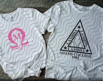 Tri-Lamb SVG, Omega Mu SVG, Couples Matching Shirts SVG, Husband and Wife svg, Couples Shirt svg, With Bonus Adams College Cut File