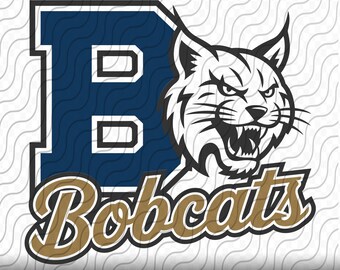 Bobcat Mascot, Sports Team, SVG, PNG, EPS, dxf, jpg files for Cricut or Silhouette