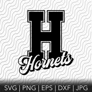 Hornets Svg, Hornets Team Pride, School Mascot, Mascot Shirt Svg, Cutting Template, svg, png, eps, dxf, jpg files for Cricut or Silhouette