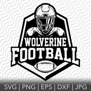 Wolverine Football, Sports Team, SVG, PNG, EPS, dxf, jpg files for Cricut or Silhouette