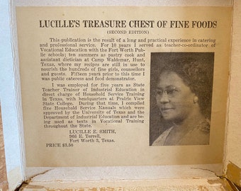 Lucille's Treasure Chest of Fine Foods 2nd Edition 1945 , Cook Book Digital PDF, E-Book