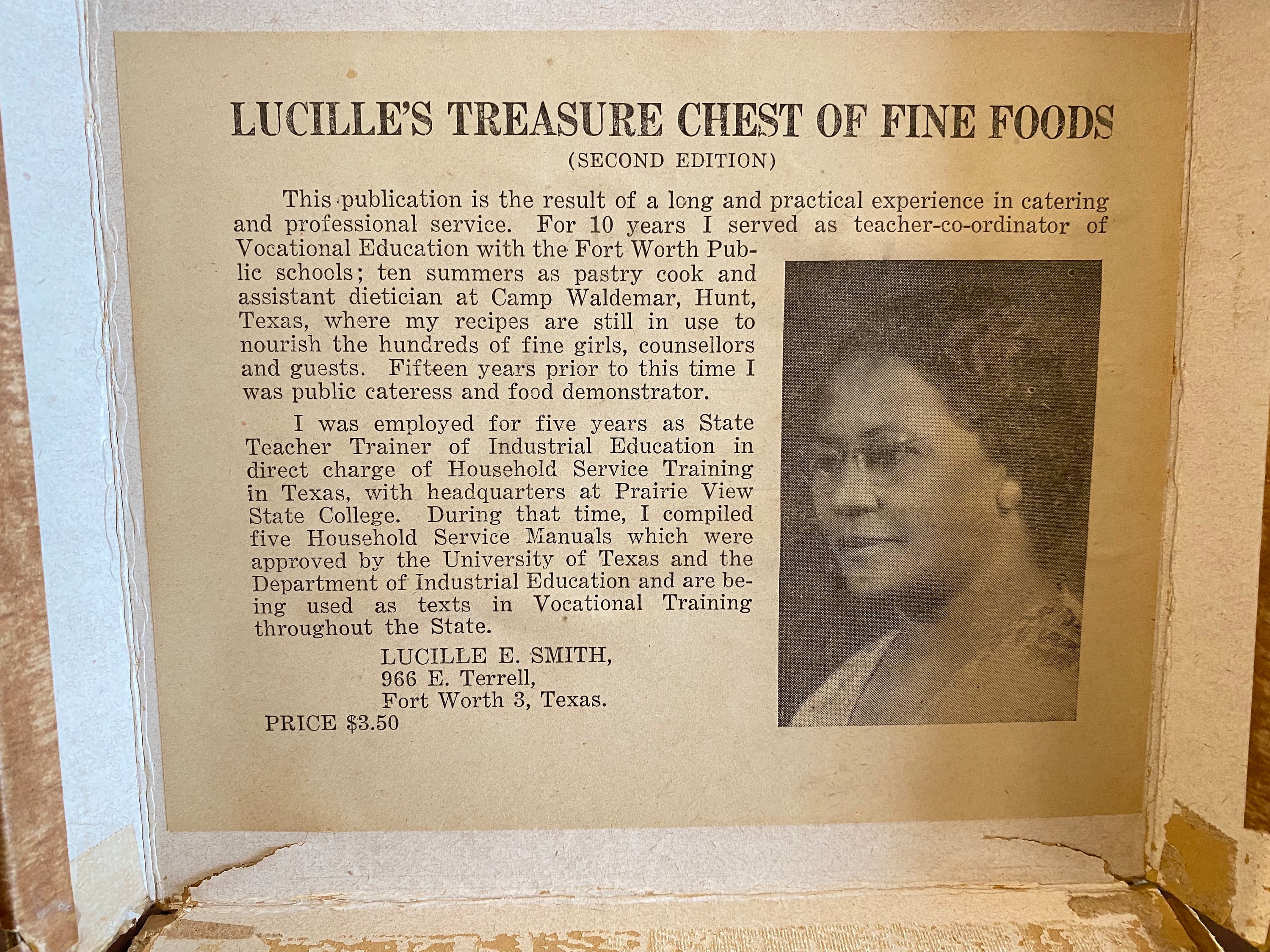 Lucille's Treasure Chest of Fine Foods 2nd Edition 1945 , Cook
