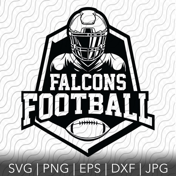 Falcons Football, Sports Team, SVG, PNG, EPS, dxf, jpg files for Cricut or Silhouette