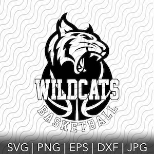 Wildcats Basketball, Lady Wildcats Basketball, Mascot, Sport Team Logo, SVG, PNG, EPS, dxf, jpg files for Cricut or Silhouette