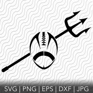 Plantilla de corte Blue Devil Football Pitchfork, archivos svg, png, eps, dxf, jpg para Cricut o Silhouette, Sublimación