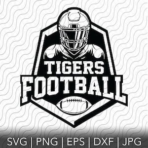 Tigers Football, Sports Team, SVG, PNG, EPS, dxf, jpg files for Cricut or Silhouette
