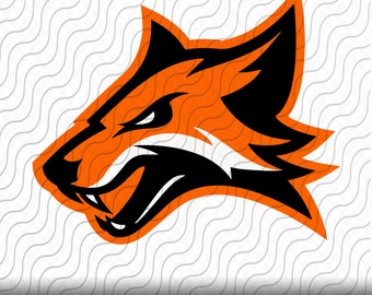 Fox Mascot SVG, Furious Fox SVG, Fox Team SVG, Fox School Mascot, Cutting  Template, svg, png, eps, dxf, jpg files for Cricut or Silhouette