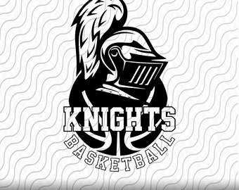 Knights Basketball, Lady Knights Basketball, Mascot, Sport Team Logo, SVG, PNG, EPS, dxf, jpg files for Cricut or Silhouette