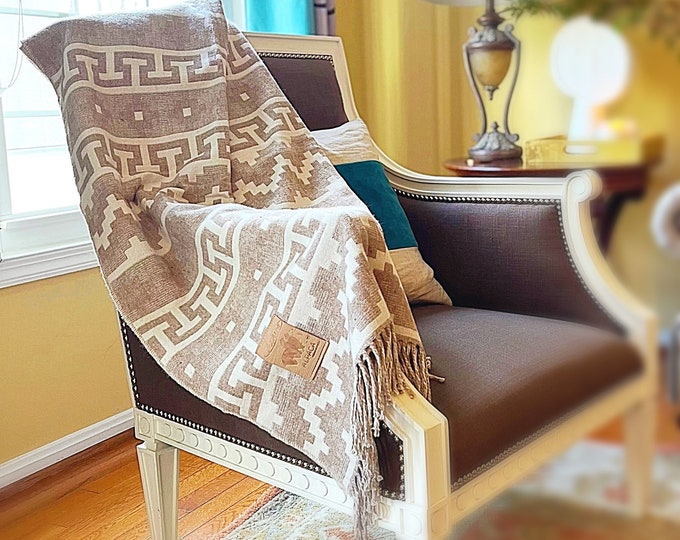 Tierra Inca 100 Alpaca Throw Blanket, Peruvian Blanket, Alpaca Wool