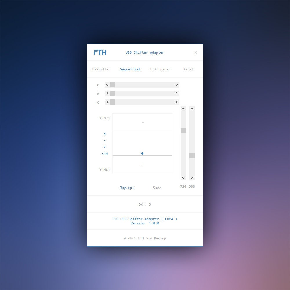 FTH Sim Racing Logitech G29 Shifter USB Adapter or Diy 7R Shifter USB