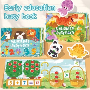 Nuevo libro Montessori de dibujos animados para preescolar, educativo y tranquilo