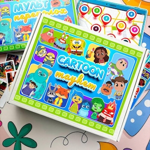 Aventura de dibujos animados: Juego de pegatinas laminadas con gancho y bucle de detectives para niños