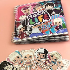 Toca Life Dress-Up busy book Book – “Star Mansion” | Activity Notebook with Reusable Stickers