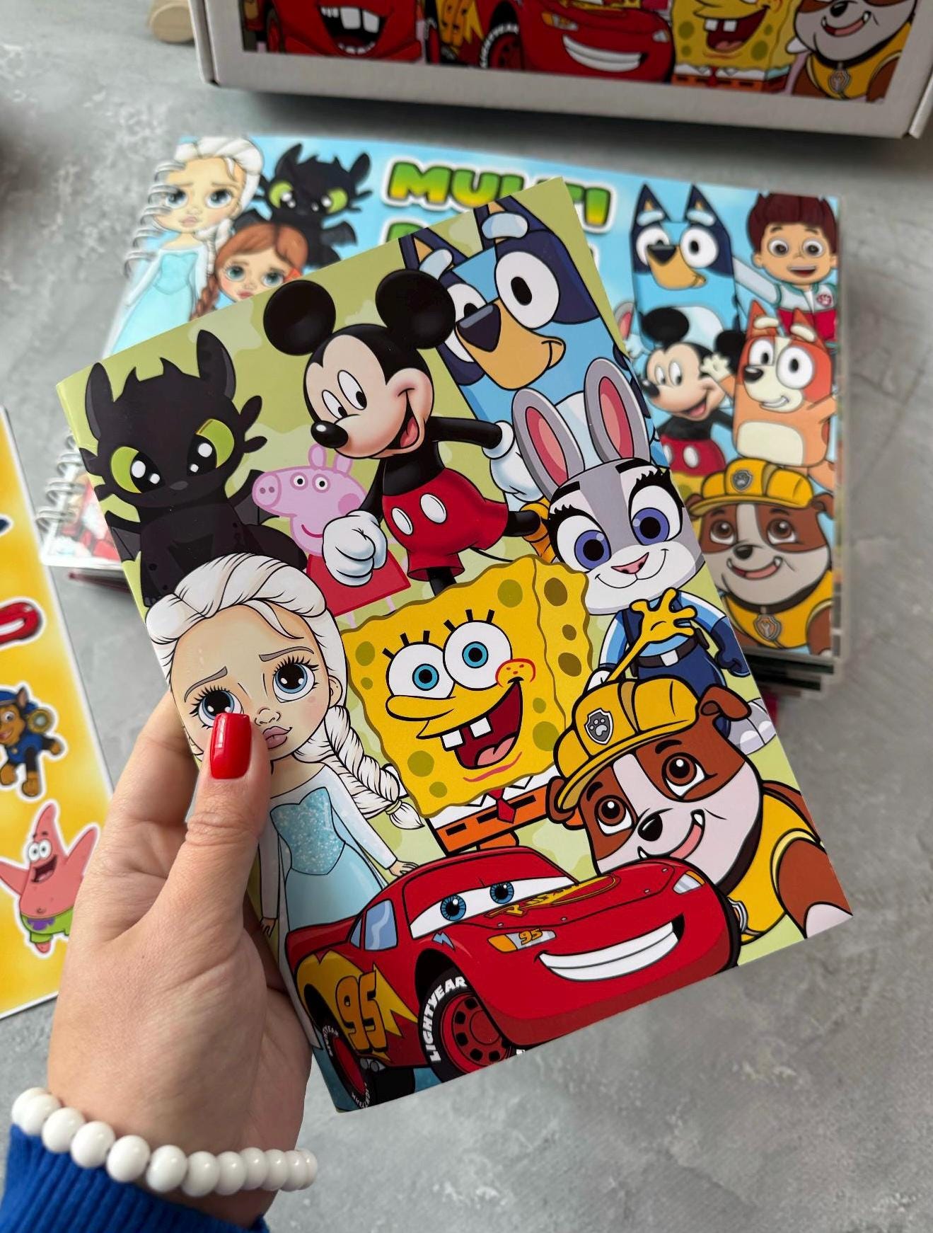 Multi Cartoon Busy Book for Toddlers | Interactive Activity Book ...