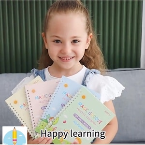 Cuaderno de práctica mágico reutilizable para niños
