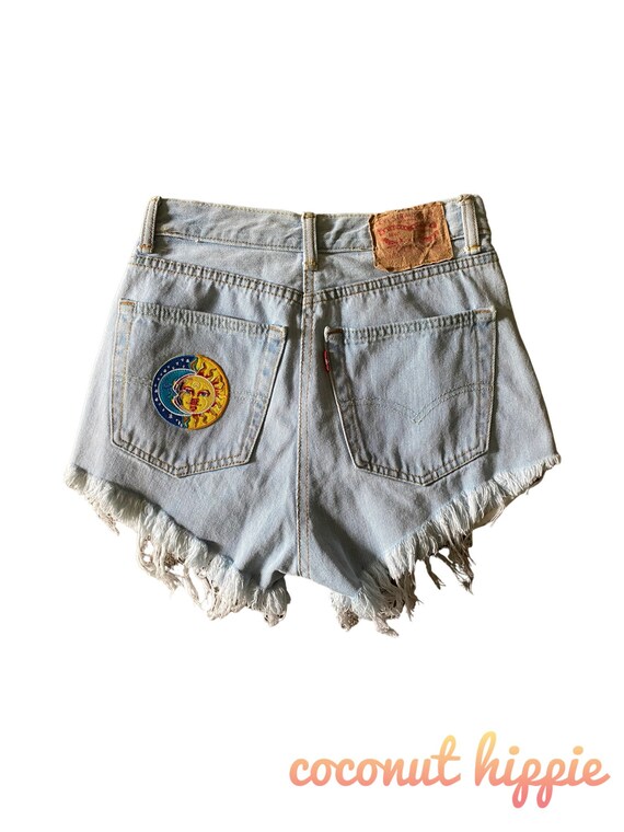 High Waisted Vintage Levi Denim Shorts 