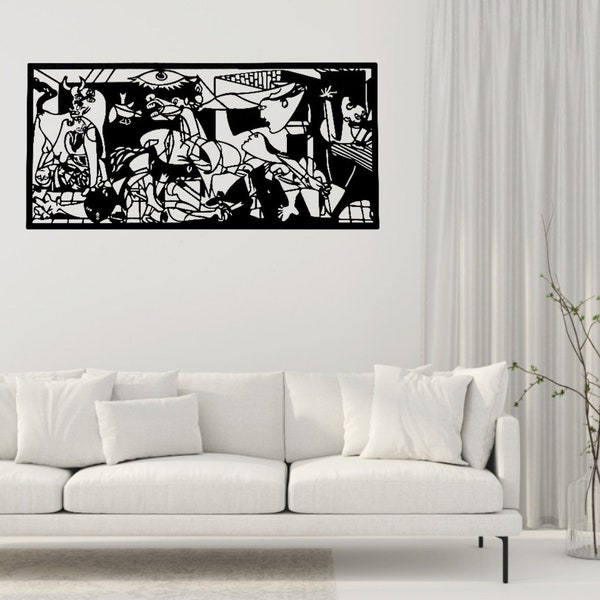 Peinture métallique Guernica Art mural