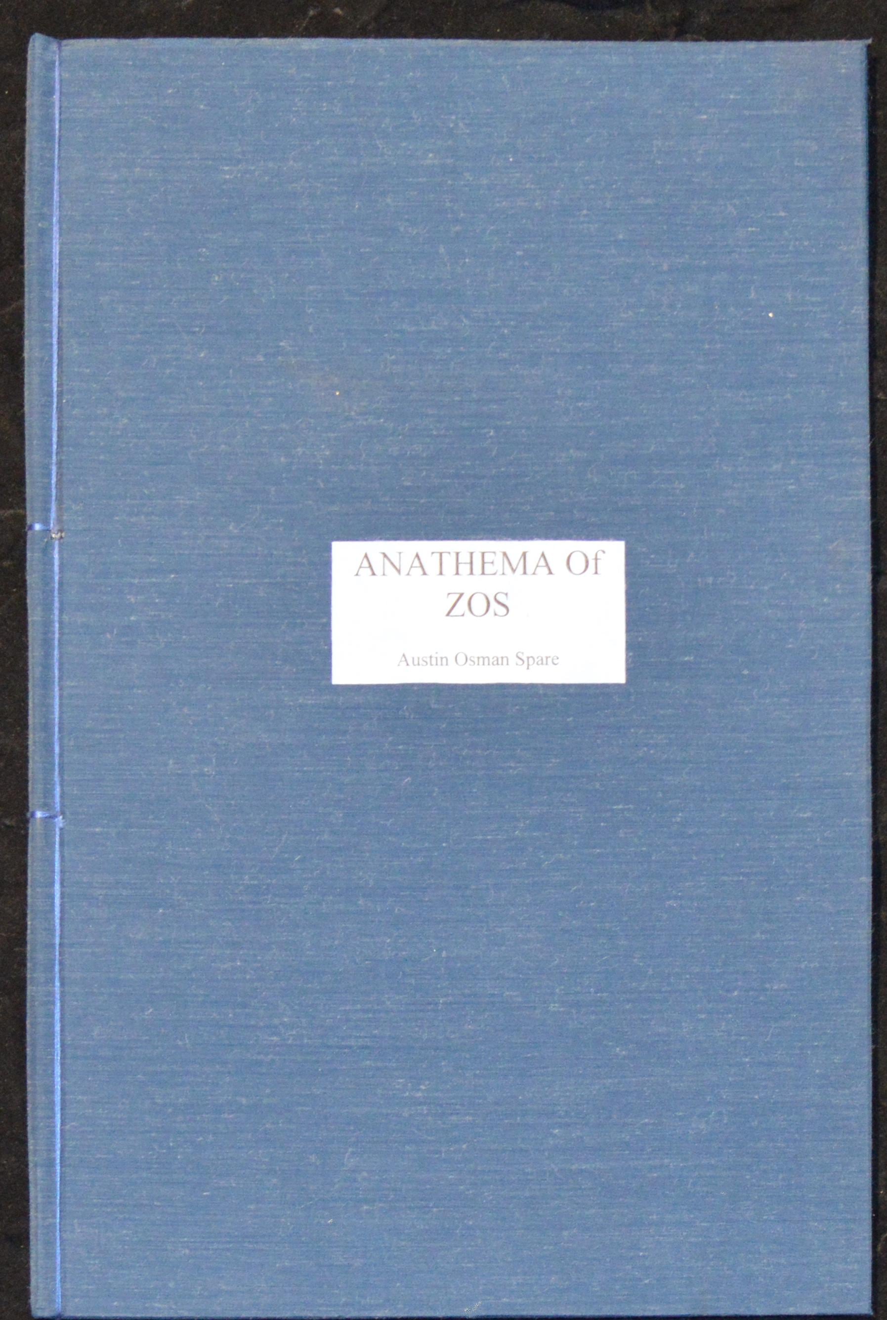オースティン・オスマン・スペア『ゾスの呪い』、手作り本 - Etsy 日本
