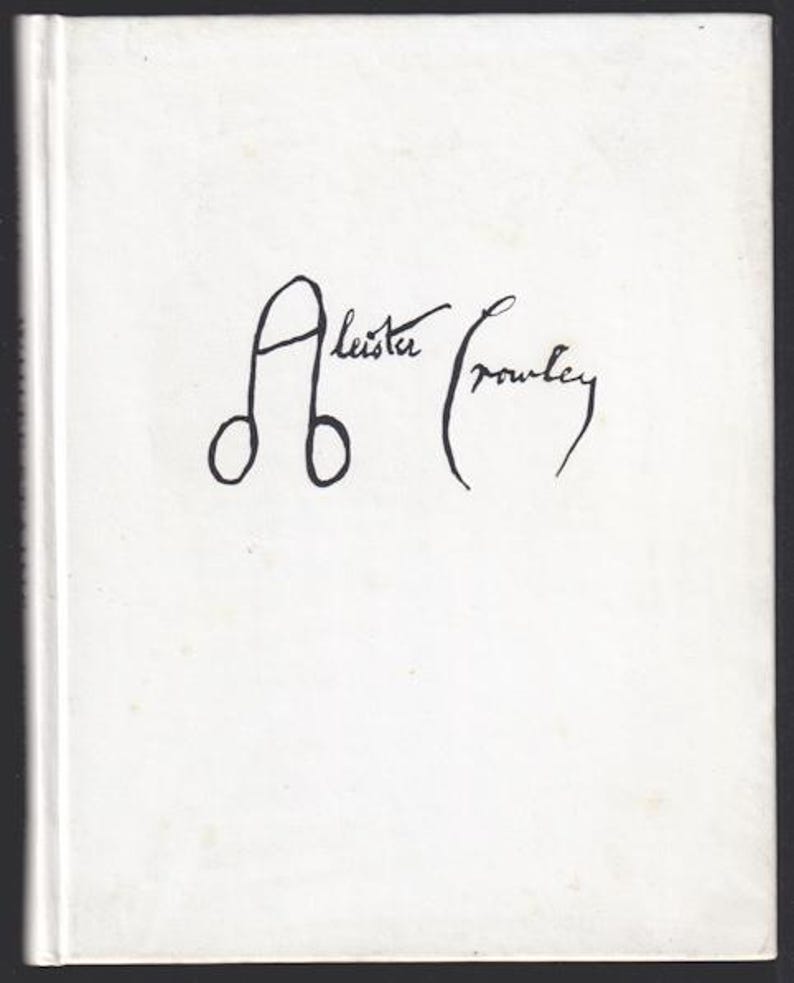 Aleister Crowley, White Stains - Etsy