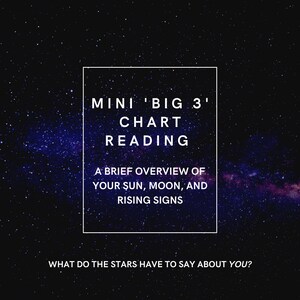 Leitura do mapa de nascimento Mini Big 3