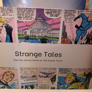 Johnny Storm / The Human Torch Strange Tales large postcard print