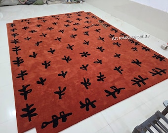Modern Hand Tufted Rug Grand  Green Terra Handtufted Area Rug made by 100% New Zealand Wool Rug,Living Room,Lounge rug, Bedroom Rug