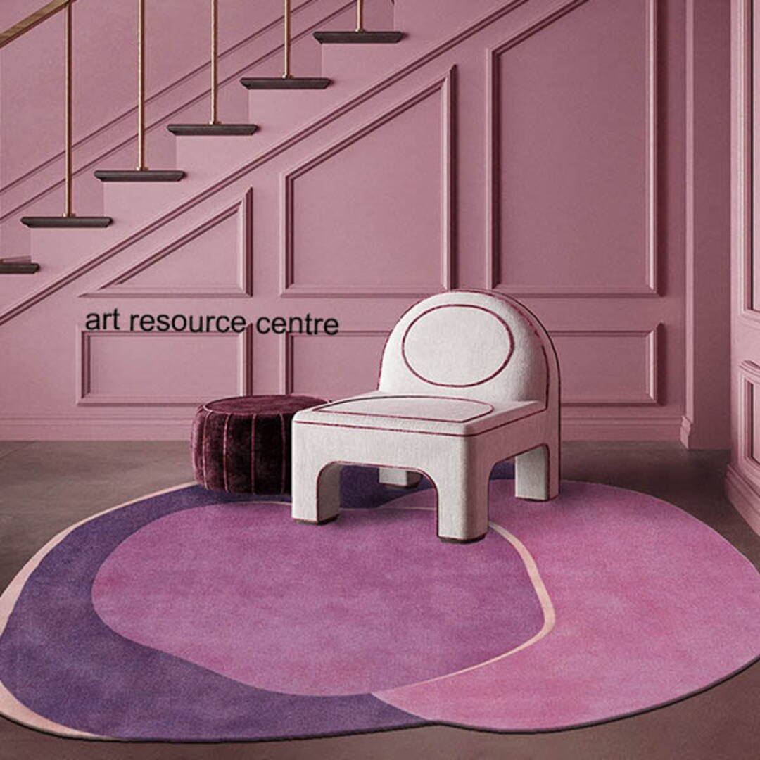 Irregular Shape Area Rug for Living Room Contemporary Etsy