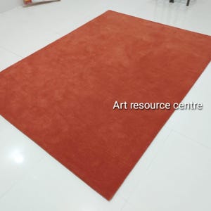 Modern Abstract 9x12 8x10 solid Terra,Deep wine,brown,green  area Rug Handmade Tufted 100% Woolen Rug for Living Room Bedroom Gift for home