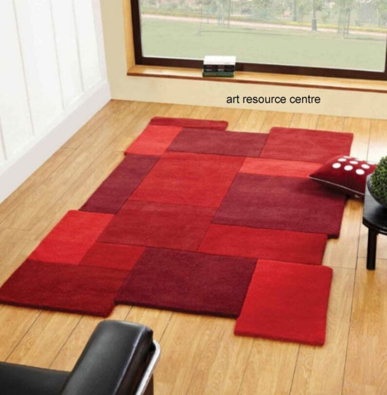 Modern Abstract Area Rug for Living Room . Bedroom Etsy