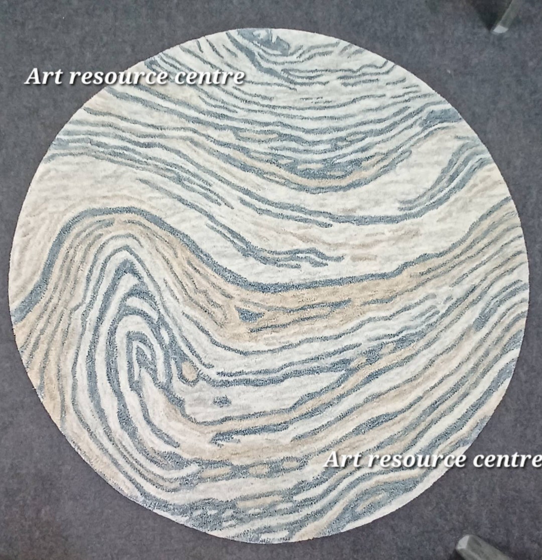 Premium Quality Modern Abstract Handmade 14x14 Feet Natural Colour ...