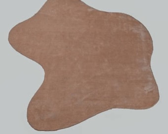 Tappeto moderno astratto dalla forma strana per il soggiorno, tappeto contemporaneo in lana trapuntata a mano, regalo per la casa, tappeto per ufficio