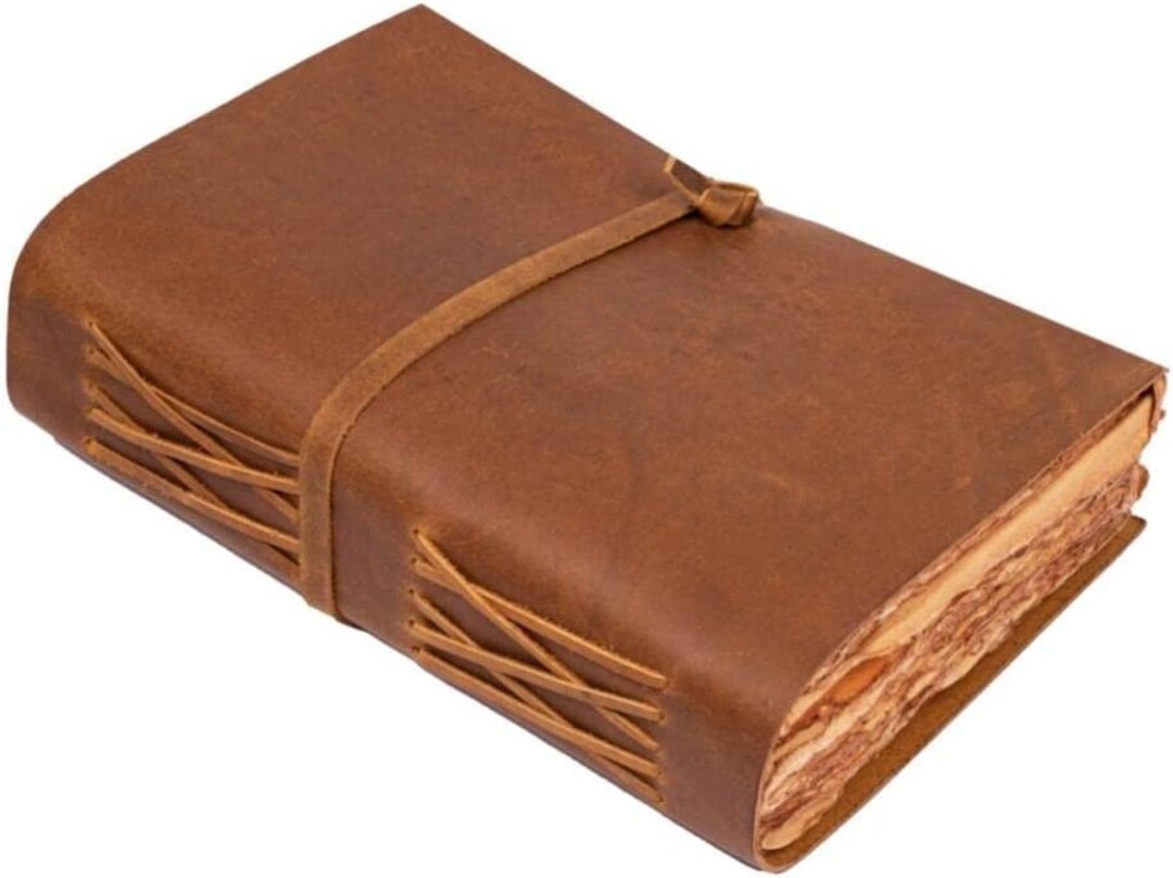 Vintage Leather Journal Recycled Paper Journal, for Notes, Notebook