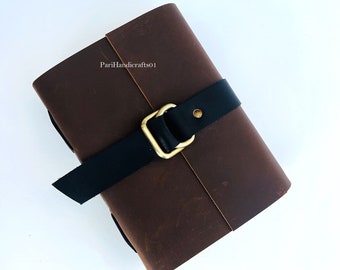 Vintage Leather Journal Book of Shadows Bound Journal Recycled Paper Journal Leather Journal Cover a5 Leather Diary Cover Leather Sketchbook