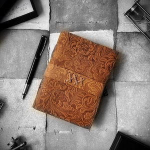 Vintage leather journal handmade deckle edge paper leather bound journal book of shadows journal leather sketchbook drawing journal