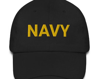 Navy Veteran Custom Embroidered Hat