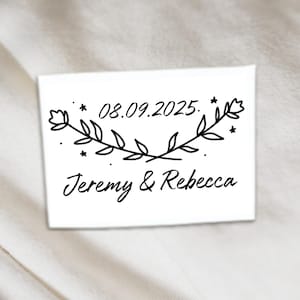 Custom Fine Line Kranz Floral temporäres Tattoo Custom, Hochzeit Tattoo, Liebe Valentinstag, Liebhaber Geschenk, Events Tattoo, Hochzeitsgeschenke