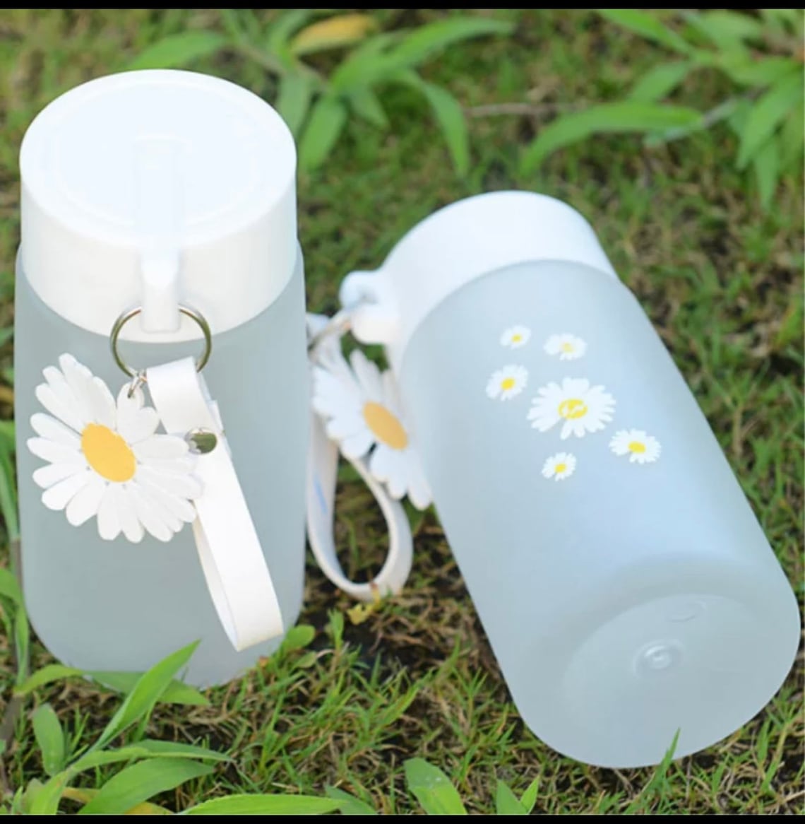 Daisy Flower Water Bottle/flower Water Bottle/480ml Etsy