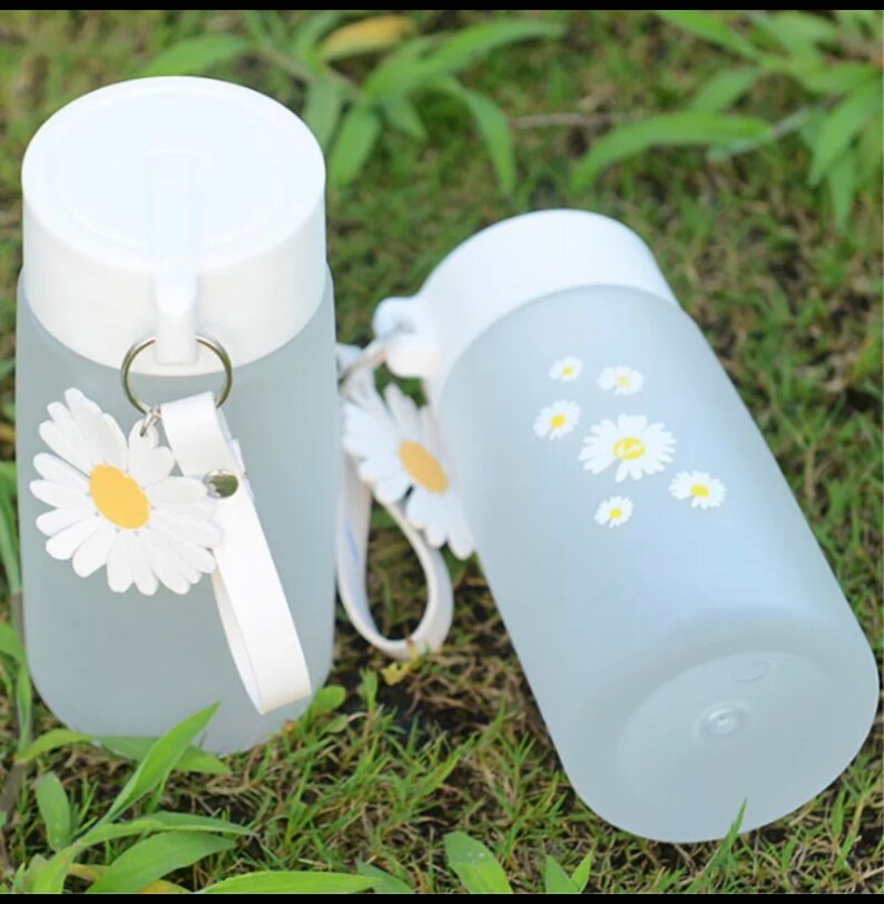Daisy Flower Water Bottle/flower Water Bottle/480ml Etsy