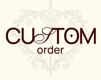 Personalized Custom Order for Wedding Dress, Couturie Bridal Outfit