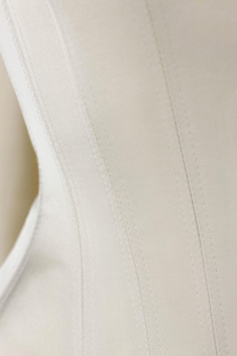 Short Reception Dress, Bridal Separate Corset and Skirt, Corset Wedding Dress, Mini Bride Dress, Civil Wedding Dress, Elegant Cocktail Dress image 6